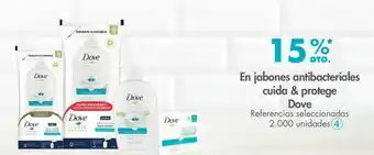 Metro En jabones antibacteriales cuida & protege dove -15% oferta