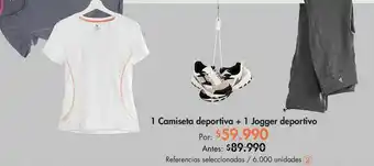 Metro 1 camiseta deportiva + 1 jogger deportivo oferta