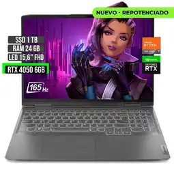 Falabella LOQ AMD RYZEN 7-7840HS RTX 4050 6GB SSD 1TB RAM 24GB LED 15,6 FHD 165Hz oferta