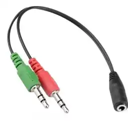 Falabella Cable Divisor De Audio Triestereo 2 Machos A 1 Hembra 3.5 Mm oferta