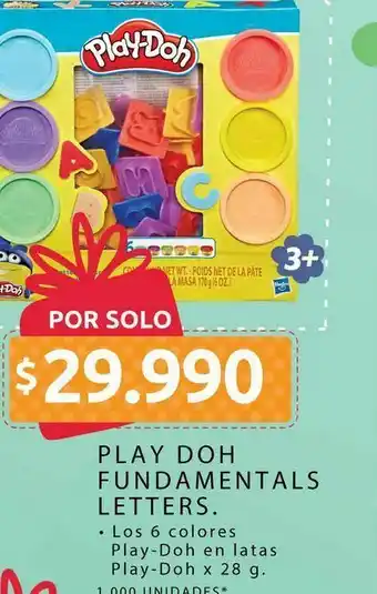 Ara Juguetes play-doh fundamental letters oferta