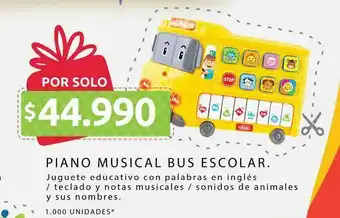 Ara Piano musical bus escolar oferta