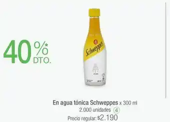 Jumbo Agua con gas schweppes oferta