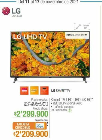 Jumbo Smart tv lg oferta