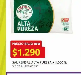 Ara Sal refisal alta pureza x 1000 g oferta