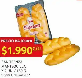 Ara Pan trenza mantewuilla x 2 un oferta