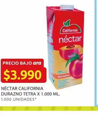Ara Néctar california durazno tetra x 1000 oferta