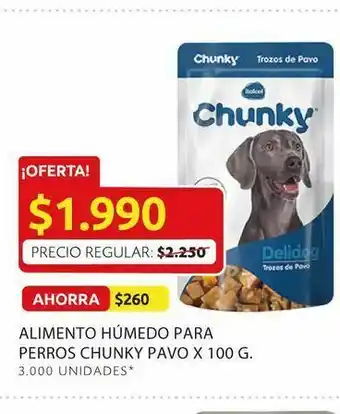 Ara Alimento humedo para perros chunky pavo x 100 g oferta
