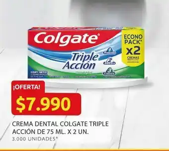 Ara Crema dental colgate triple accion de 75 ml oferta