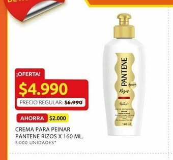 Ara Crema para peinar pantene rizos x 160 ml oferta