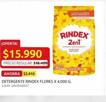 Ara Detergente rindex flores x 4000 g oferta
