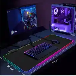 Falabella Mouse Pad gamer Aoas S4000 de goma xl 30cm x 80cm x 04cm negro oferta
