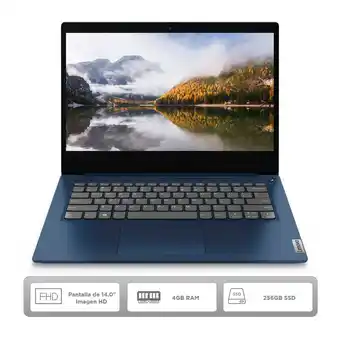 Falabella Portátil Lenovo 14 pulgadas Intel Core i3 4GB 256GB oferta