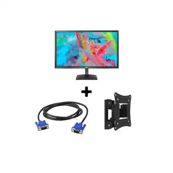 Falabella Monitor lg 24 full hd + cable vga + soporte fijo oferta