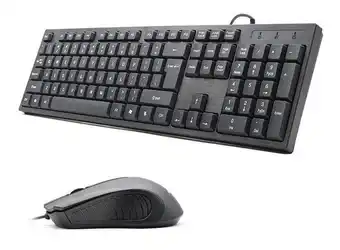 Falabella Combo Teclado En Español + Mouse Optico De Cable Usb oferta