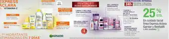 Jumbo En cuidado facial línea express aclara garnier y revitalift -25% oferta