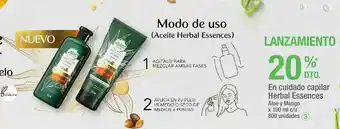 Jumbo En cuidado capilar herbal essences aloe y mango x 100 ml c/u -20% oferta