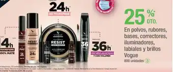Jumbo En polvos, rubores, bases, correctores, iluminadores, labiales y brillos vogue -25% oferta