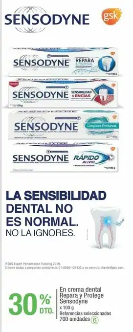 Jumbo En crema dental repara y protege sensodyne x 100 g -30% oferta