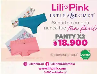 Jumbo Panty x 2 lili pink oferta