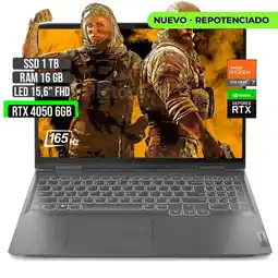 Falabella LOQ AMD RYZEN 7-7840HS RTX 4050 6GB SSD 1TB RAM 16GB LED 15,6 FHD 165Hz oferta