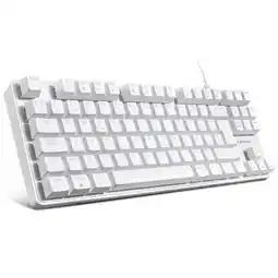 Falabella Teclado Gamer Njoytech Mecánico Retroiluminado Blanco oferta