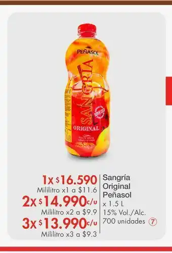 Metro Sangría original peñasol oferta