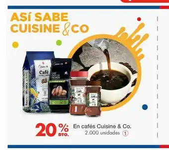 Metro En cafés cuisine & co oferta