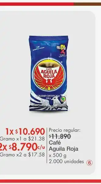 Metro Cafe aguila roja oferta
