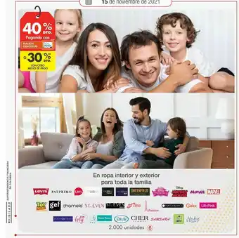 Metro En ropa interior y exterior para toda la familia oferta