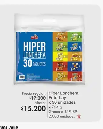 Metro Hiper lonchera frito-lay oferta