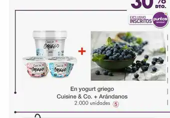 Metro En yogurt griego cuisine & co. + arándanos oferta