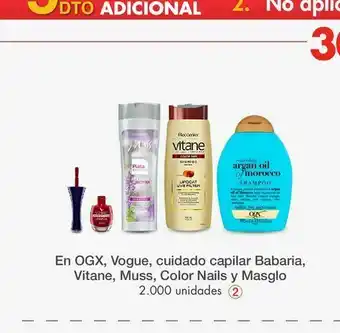 Metro En ogx, vogue, cuidado capilar babari oferta