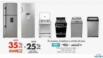 Metro En neveras, lavadoras y estufas de piso oferta