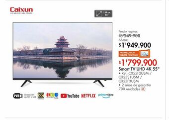 Metro Smart tv uhd 4k 55" oferta