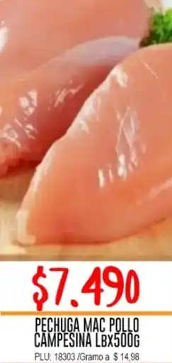 Mercapava Pechuga mac pollo campesina oferta