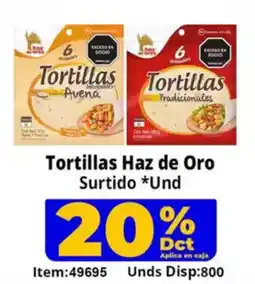 Mercamio Tortillas Haz de Oro oferta