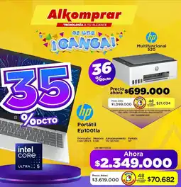 Alkomprar hp Portátil Ep1001la oferta