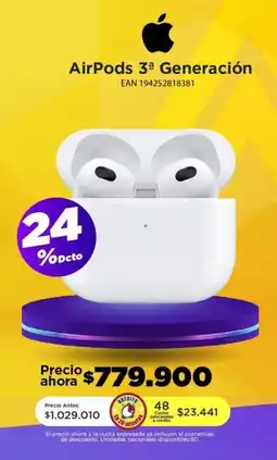 Alkomprar AirPods 3ª Generación oferta