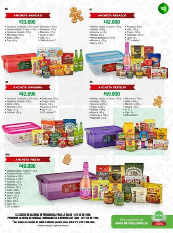 Jumbo Anchetas navideñas oferta