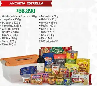 Jumbo Anchetas navideñas estrella oferta
