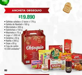 Jumbo Anchetas navideñas obsequio oferta