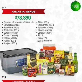 Jumbo Anchetas navideñas renos oferta