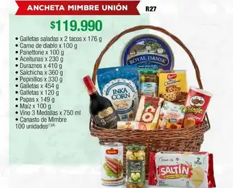 Jumbo Anchetas navideñas mimbre unión oferta