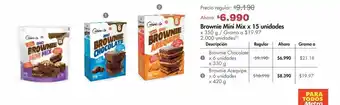 Metro Brownie mini mix x 15 unidades oferta