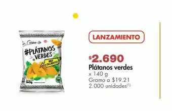Metro Plátanos verdes x 140 g oferta