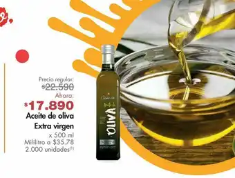 Metro Aceite de oliva extra virgen oferta