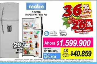 Alkomprar Nevera mabe oferta