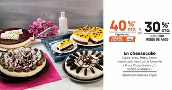 Jumbo Cheesecake oferta