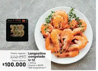 Jumbo Langostinos congelados oferta